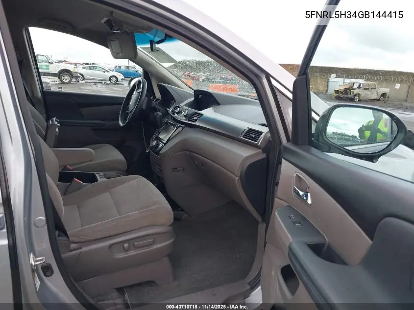 5FNRL5H34GB144415 2016 Honda Odyssey Se