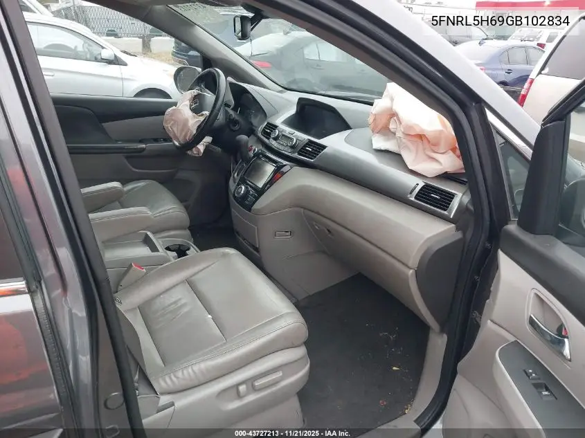 5FNRL5H69GB102834 2016 Honda Odyssey Ex-L