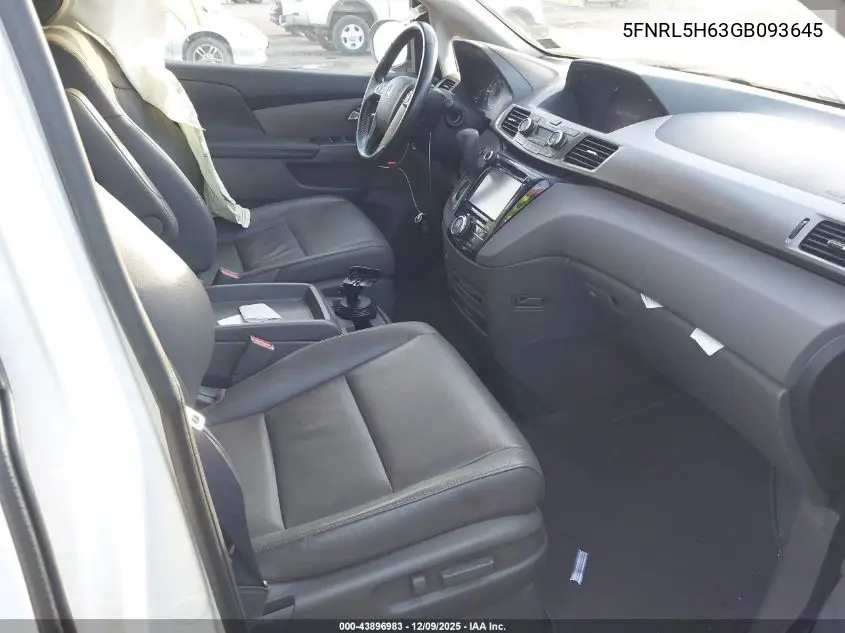 5FNRL5H63GB093645 2016 Honda Odyssey Ex-L