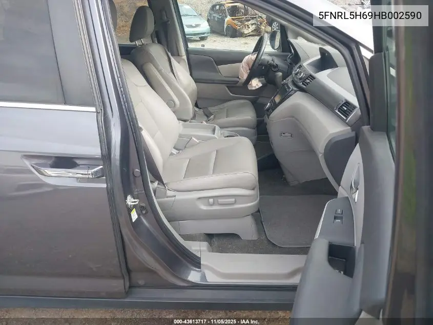5FNRL5H69HB002590 2017 Honda Odyssey Ex-L