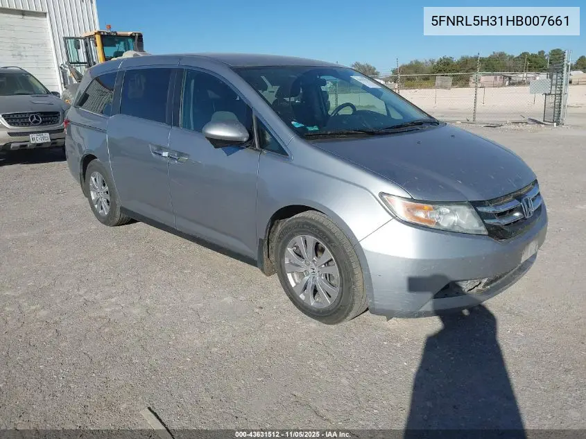 5FNRL5H31HB007661 2017 Honda Odyssey Se