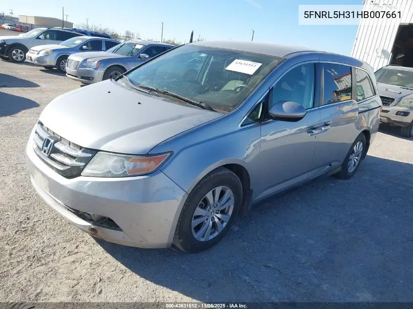 5FNRL5H31HB007661 2017 Honda Odyssey Se
