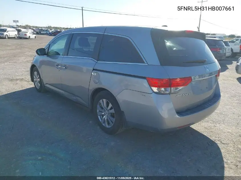 5FNRL5H31HB007661 2017 Honda Odyssey Se