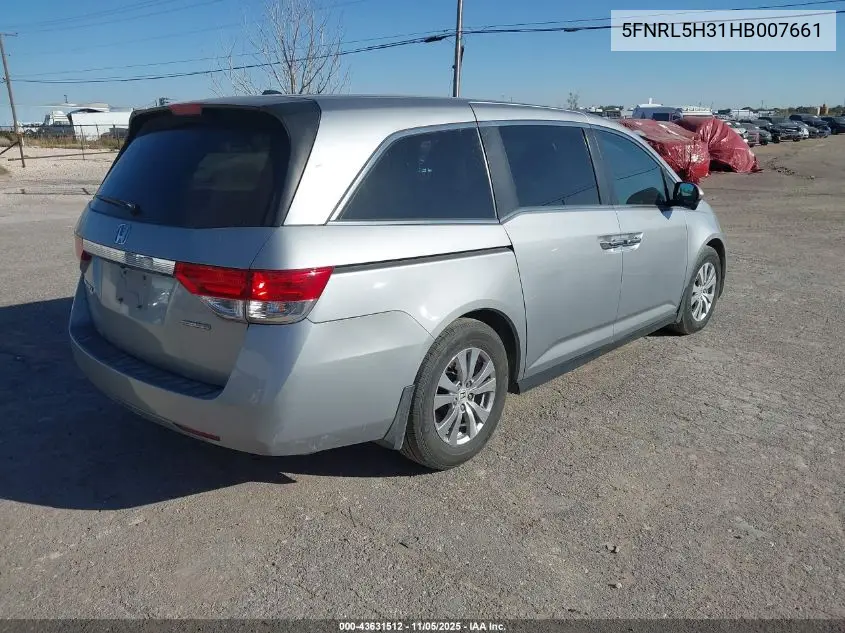 5FNRL5H31HB007661 2017 Honda Odyssey Se
