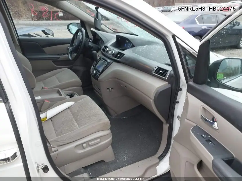 5FNRL5H31HB024475 2017 Honda Odyssey Se
