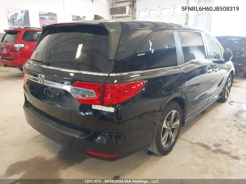 2018 Honda Odyssey Exl VIN: 5FNRL6H60JB508319 Lot: 12052673