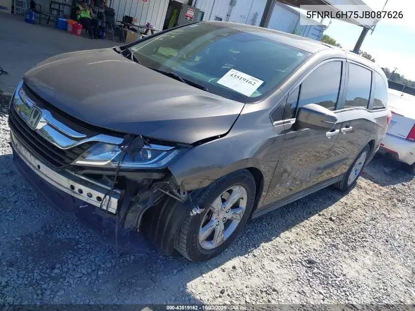 5FNRL6H75JB087626 2018 Honda Odyssey Ex-L