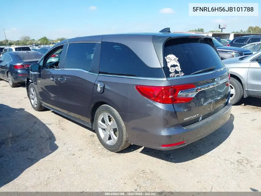 5FNRL6H56JB101788 2018 Honda Odyssey Ex