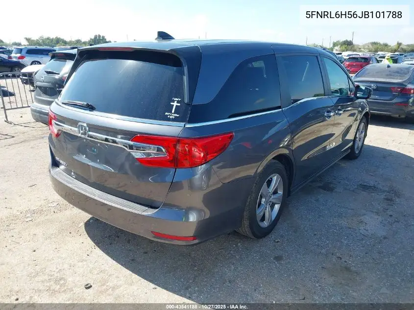 5FNRL6H56JB101788 2018 Honda Odyssey Ex