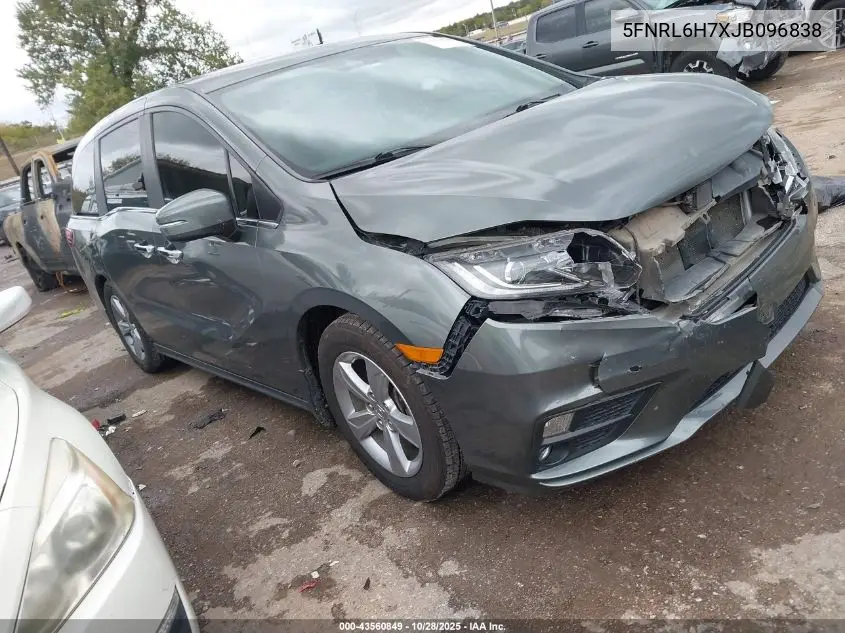 5FNRL6H7XJB096838 2018 Honda Odyssey Ex-L