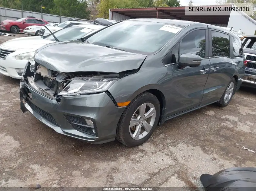 5FNRL6H7XJB096838 2018 Honda Odyssey Ex-L