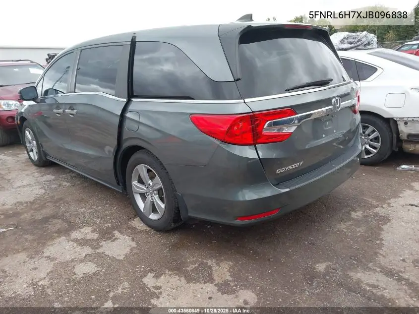 5FNRL6H7XJB096838 2018 Honda Odyssey Ex-L