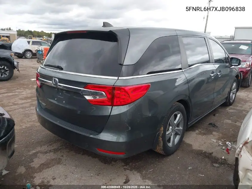 5FNRL6H7XJB096838 2018 Honda Odyssey Ex-L