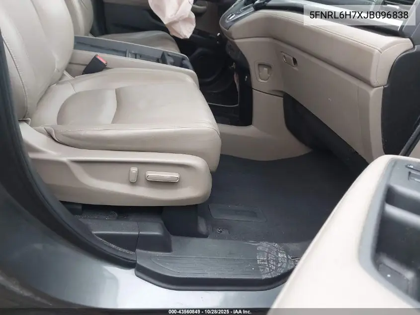 5FNRL6H7XJB096838 2018 Honda Odyssey Ex-L