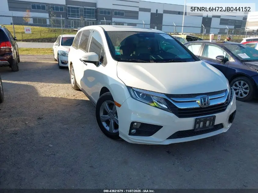 5FNRL6H72JB044152 2018 Honda Odyssey Ex-L