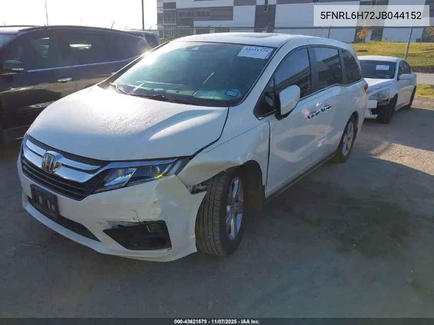 5FNRL6H72JB044152 2018 Honda Odyssey Ex-L