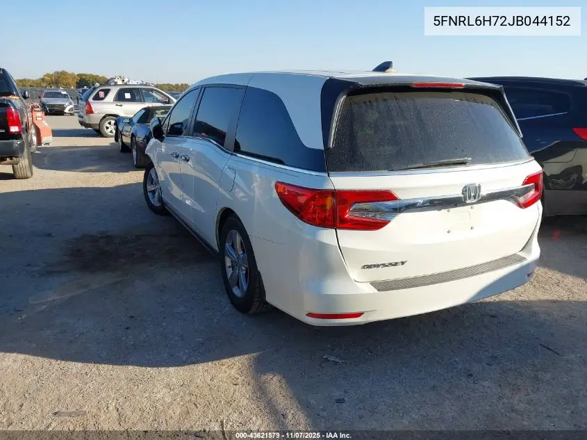 5FNRL6H72JB044152 2018 Honda Odyssey Ex-L