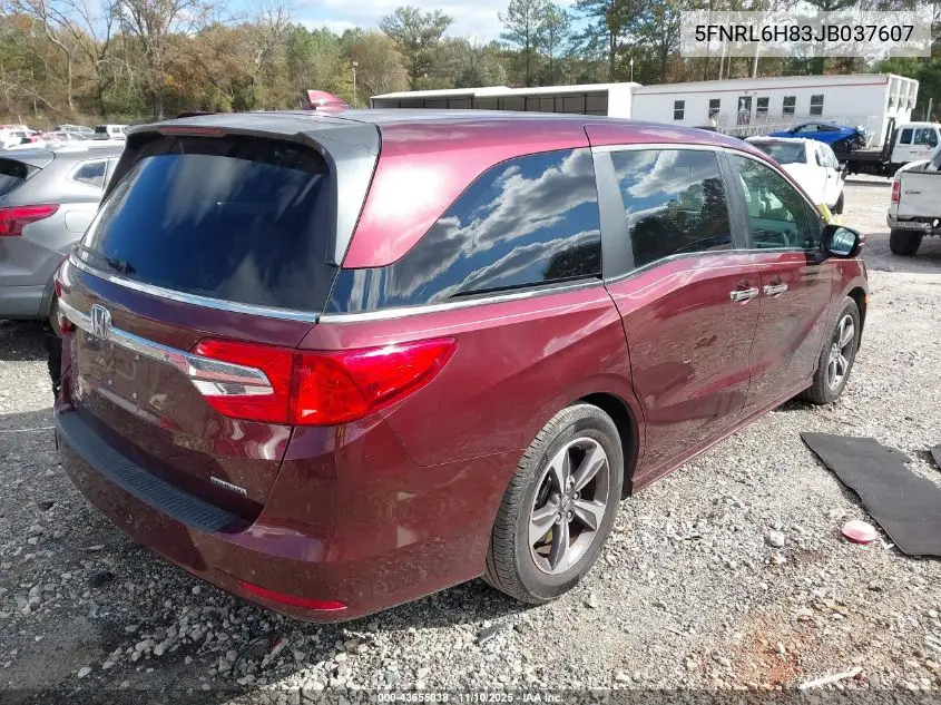 5FNRL6H83JB037607 2018 Honda Odyssey Touring