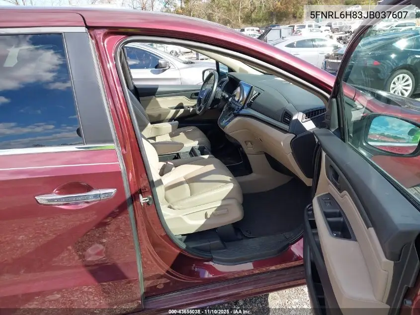 5FNRL6H83JB037607 2018 Honda Odyssey Touring