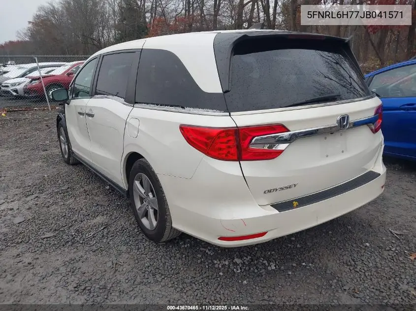 5FNRL6H77JB041571 2018 Honda Odyssey Ex-L