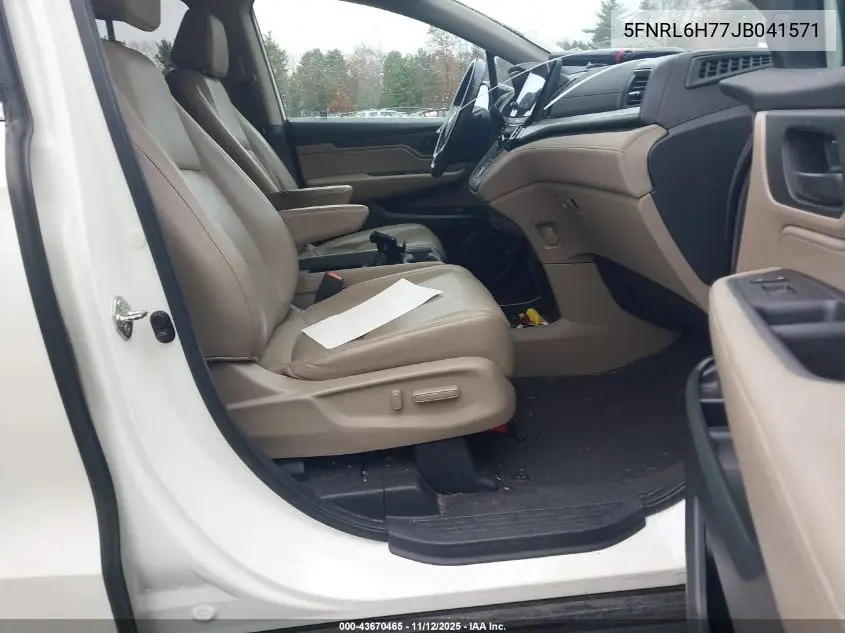 5FNRL6H77JB041571 2018 Honda Odyssey Ex-L