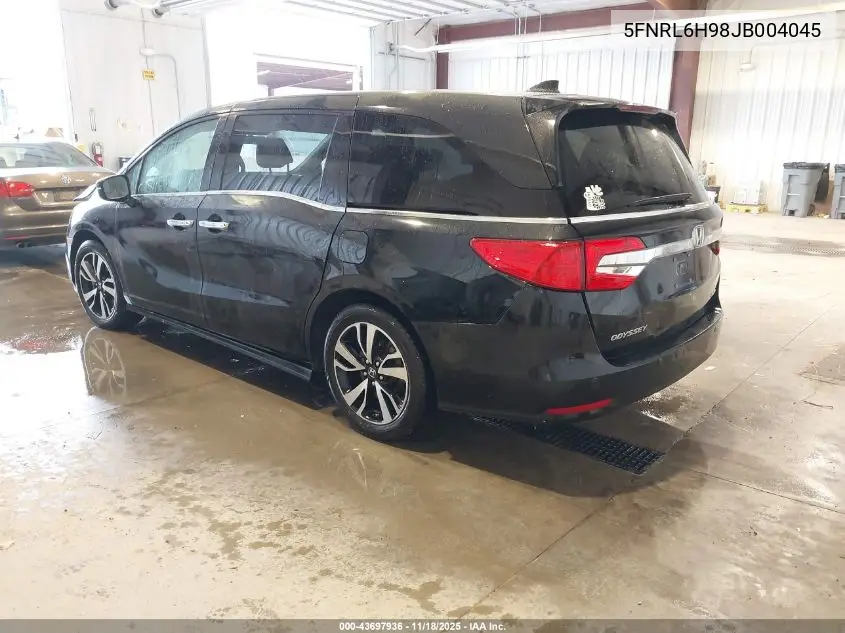 5FNRL6H98JB004045 2018 Honda Odyssey Elite