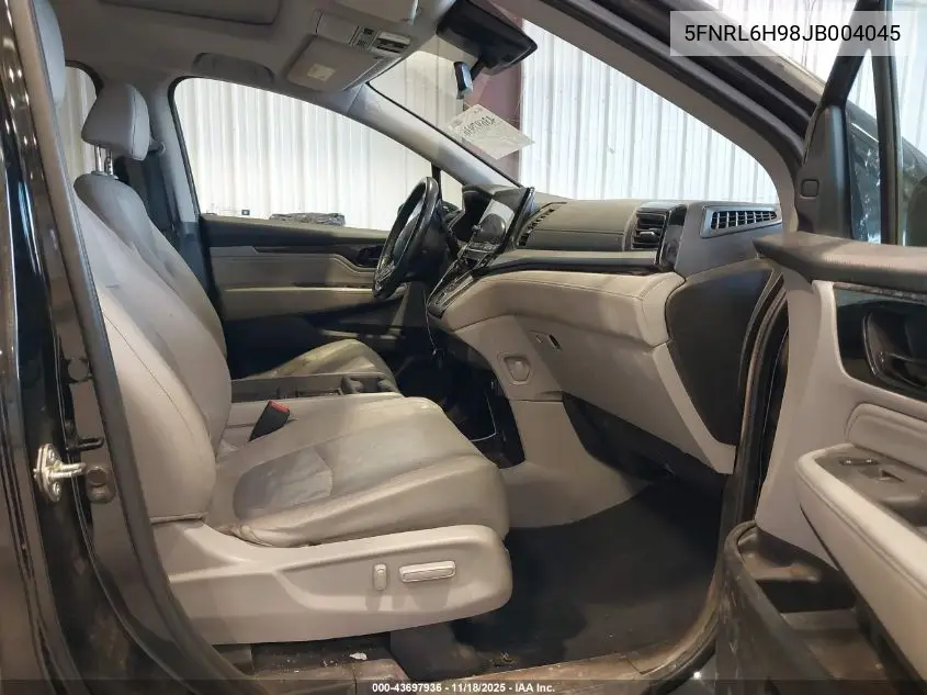5FNRL6H98JB004045 2018 Honda Odyssey Elite