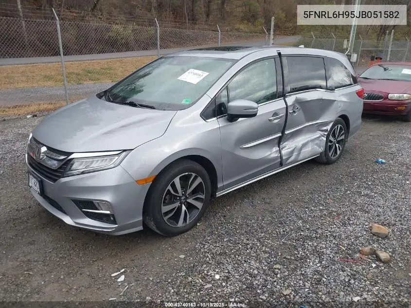 5FNRL6H95JB051582 2018 Honda Odyssey Elite