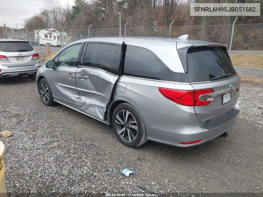 5FNRL6H95JB051582 2018 Honda Odyssey Elite