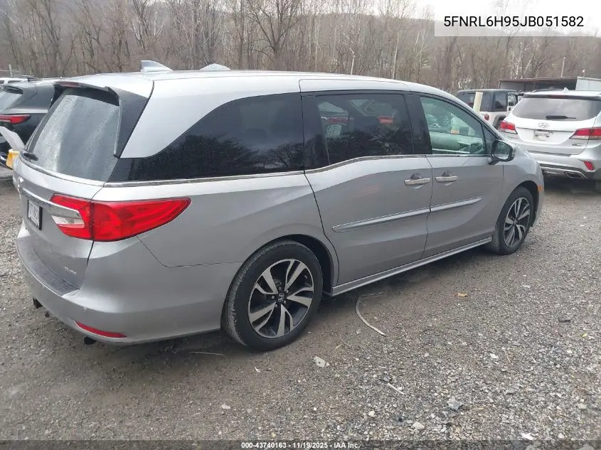 5FNRL6H95JB051582 2018 Honda Odyssey Elite