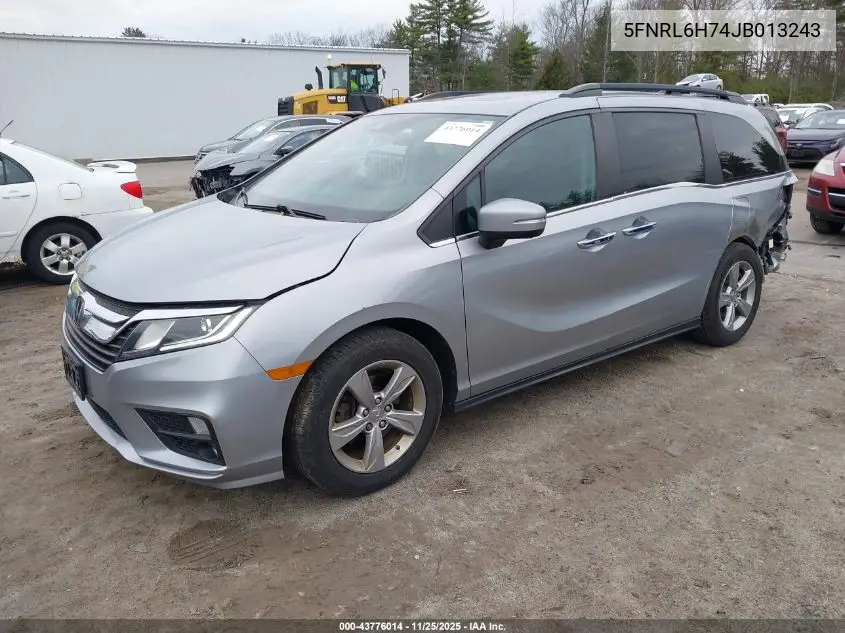 5FNRL6H74JB013243 2018 Honda Odyssey Ex-L