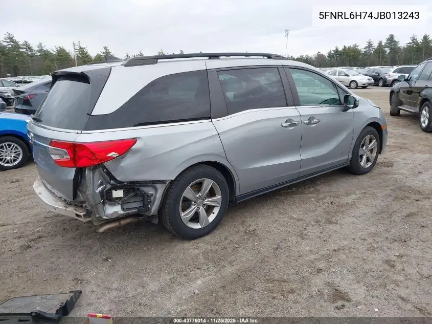 5FNRL6H74JB013243 2018 Honda Odyssey Ex-L