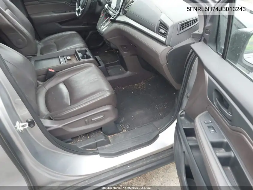 5FNRL6H74JB013243 2018 Honda Odyssey Ex-L