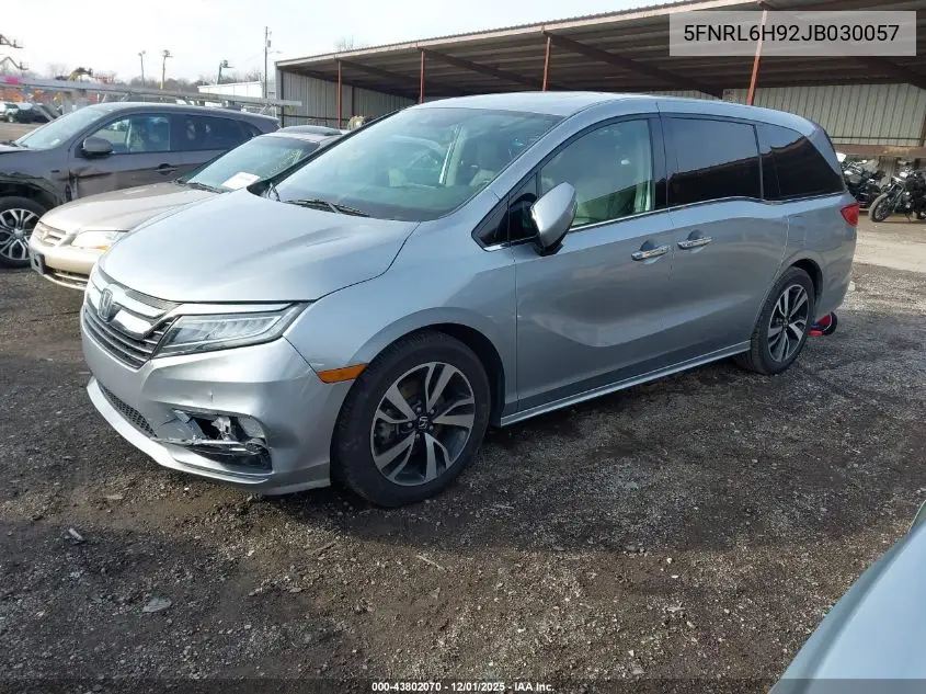 5FNRL6H92JB030057 2018 Honda Odyssey Elite