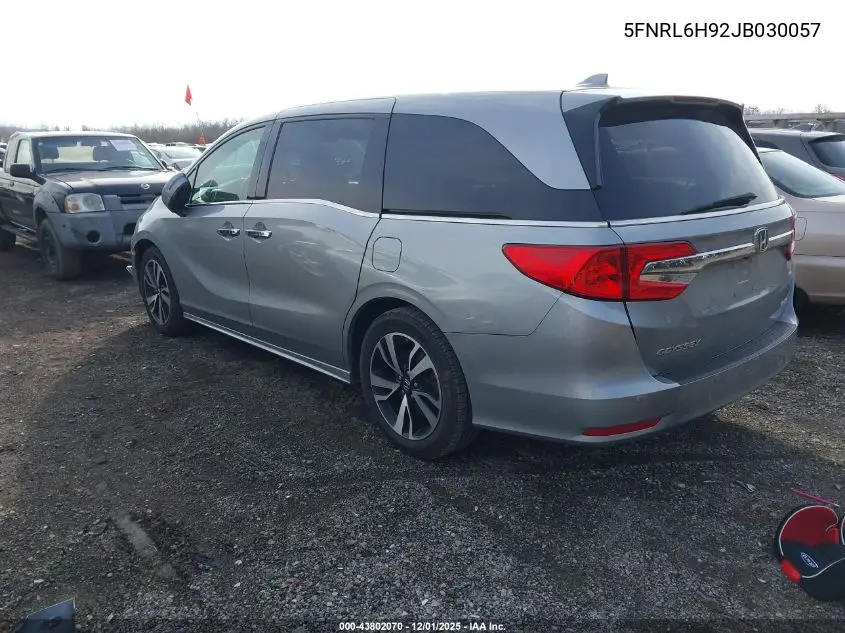 5FNRL6H92JB030057 2018 Honda Odyssey Elite