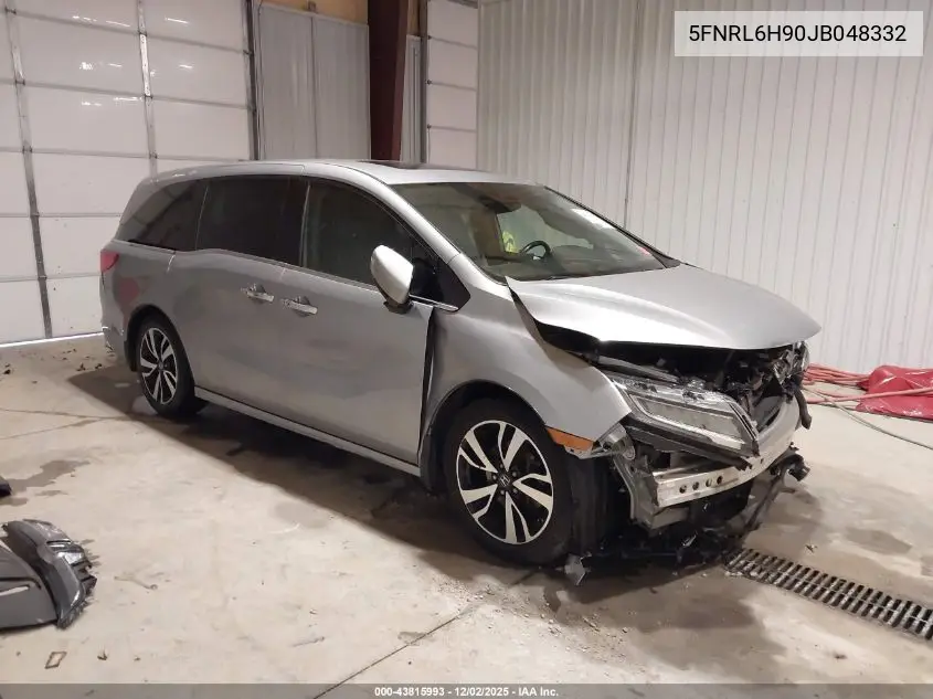 5FNRL6H90JB048332 2018 Honda Odyssey Elite