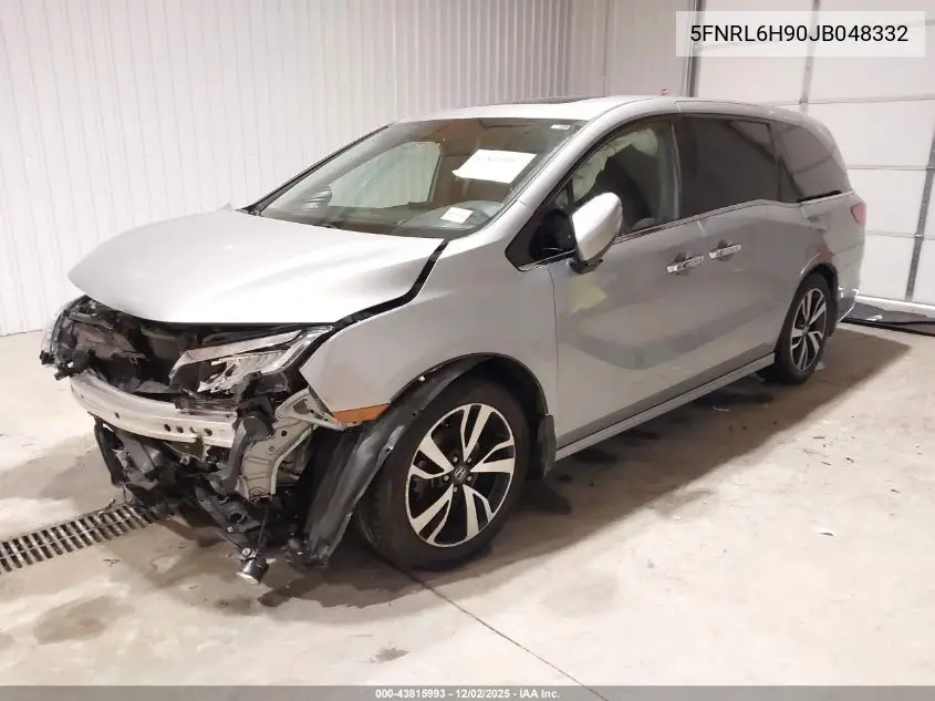 5FNRL6H90JB048332 2018 Honda Odyssey Elite