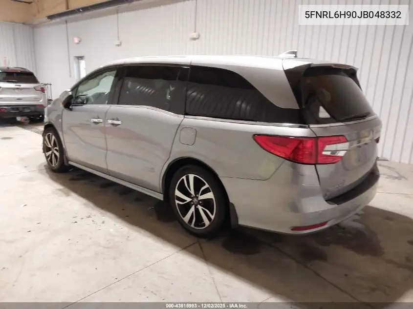 5FNRL6H90JB048332 2018 Honda Odyssey Elite