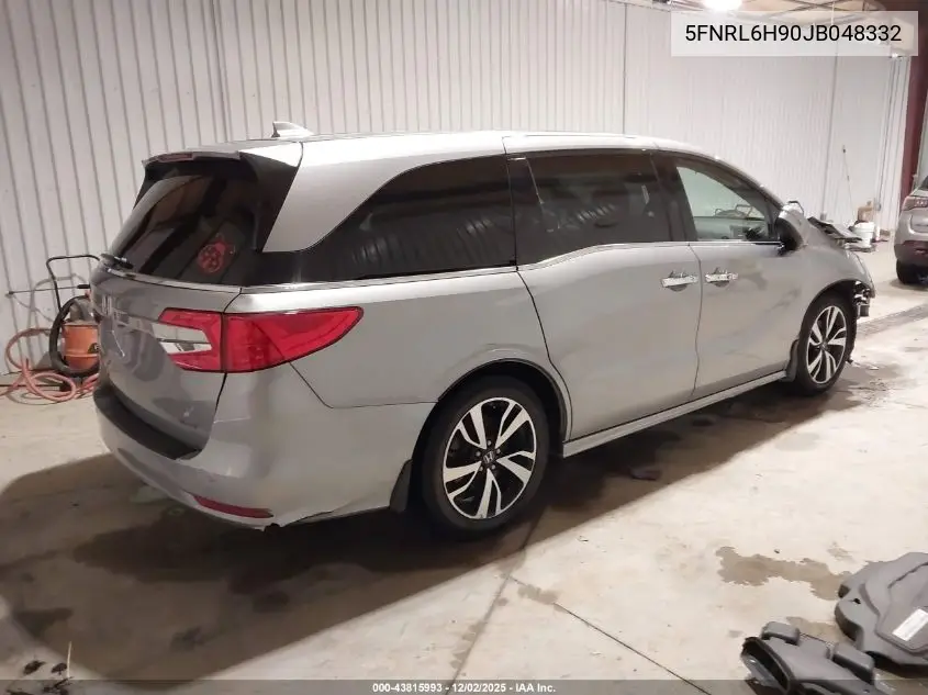 5FNRL6H90JB048332 2018 Honda Odyssey Elite