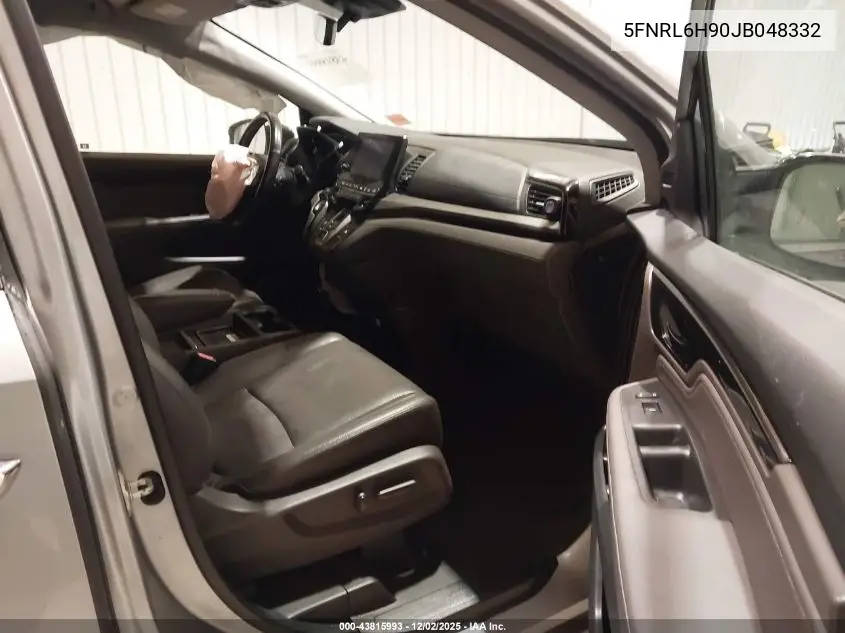 5FNRL6H90JB048332 2018 Honda Odyssey Elite