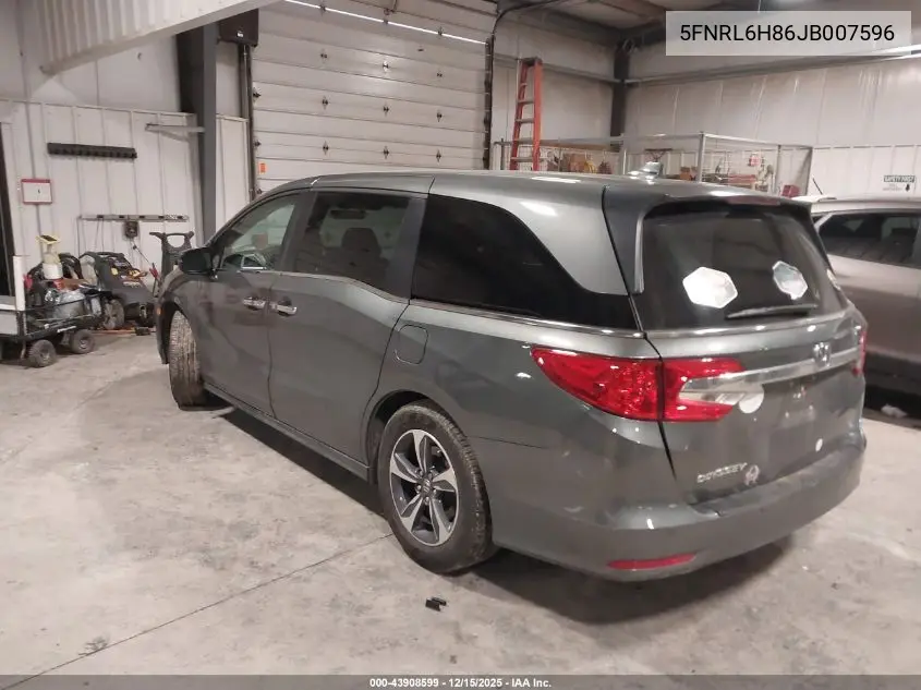 5FNRL6H86JB007596 2018 Honda Odyssey Touring