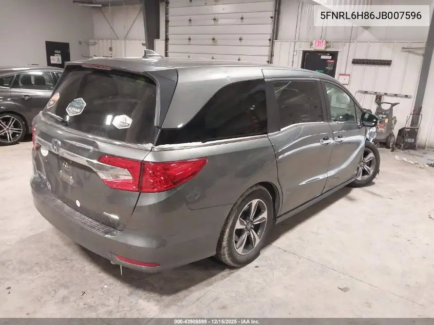 5FNRL6H86JB007596 2018 Honda Odyssey Touring