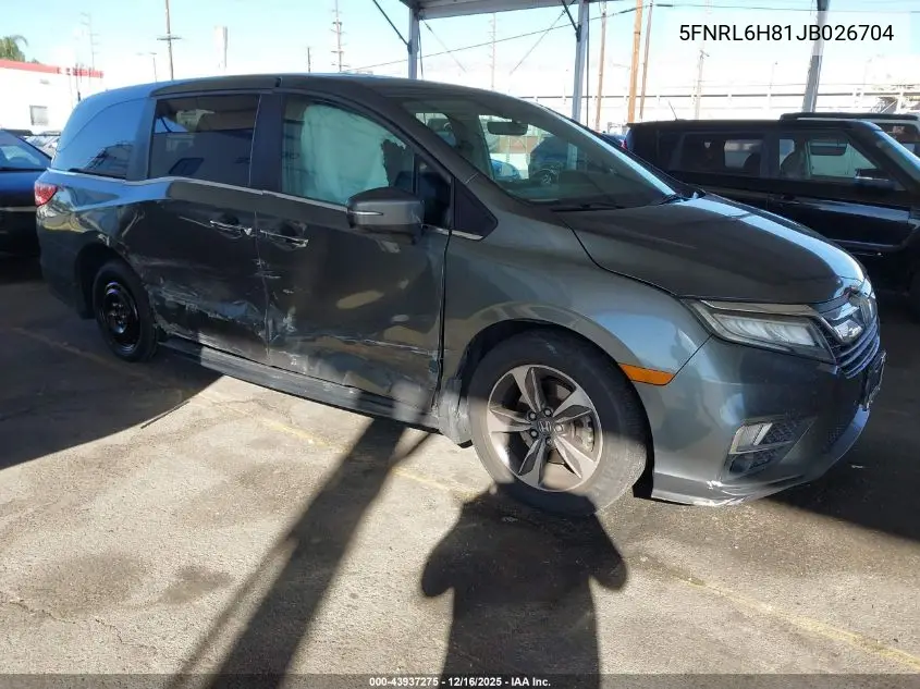 5FNRL6H81JB026704 2018 Honda Odyssey Touring