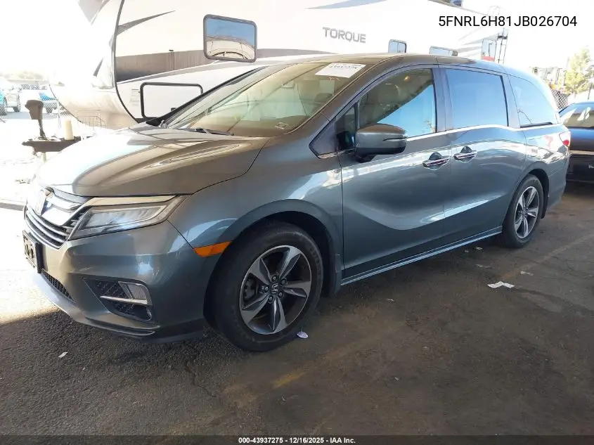 5FNRL6H81JB026704 2018 Honda Odyssey Touring