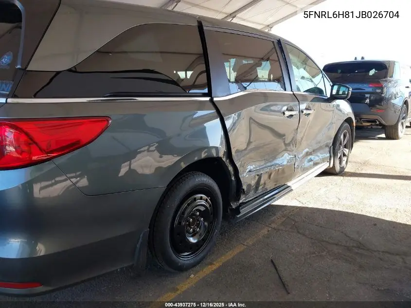 5FNRL6H81JB026704 2018 Honda Odyssey Touring