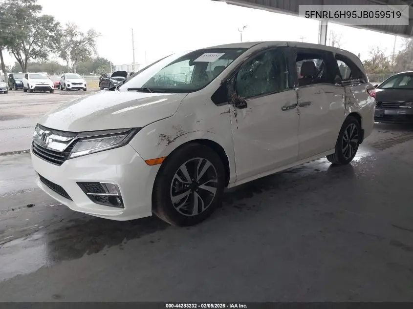 5FNRL6H95JB059519 2018 Honda Odyssey Elite