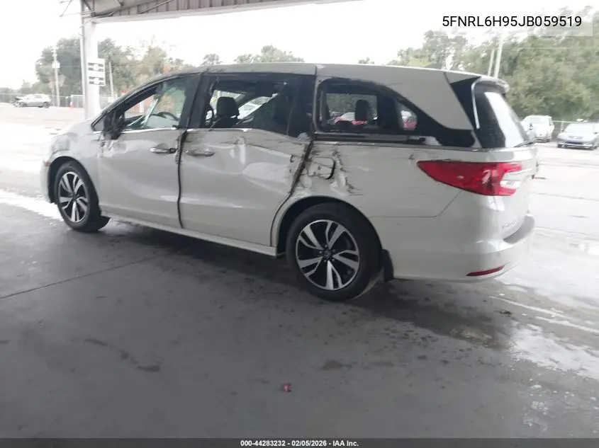 5FNRL6H95JB059519 2018 Honda Odyssey Elite