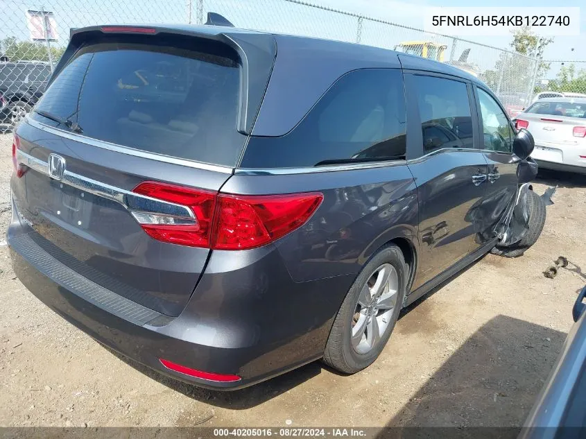 5FNRL6H54KB122740 2019 Honda Odyssey Ex