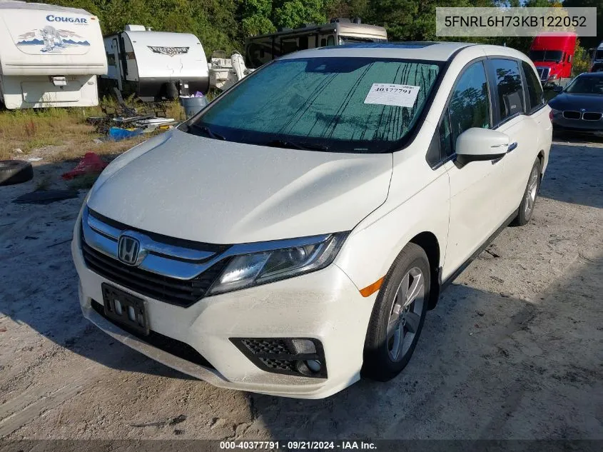 5FNRL6H73KB122052 2019 Honda Odyssey Ex-L