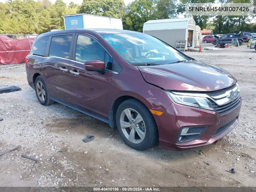 2019 Honda Odyssey Ex VIN: 5FNRL6H54KB007426 Lot: 40410186